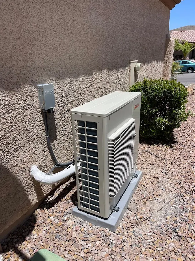 Residential air conditioning condenser unit in Goshen